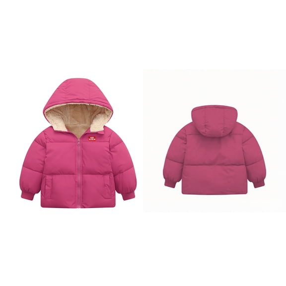 Toddler Baby Boys Winter Coat,Baby Boys Puffer Coat Hooded Jackets with Pockets Zipper Up Down Coats for Baby Girls Winter Down Coat Baby Clothes