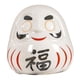 thumbnail image 3 of Figura decorativa de muñeca Daruma japonesa de cerámica blanca, regalo decorativo versátil. Blanco, 3 of 9