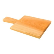 Nature Tek Square Natural Wood Serving Board - with Handle - 11 3/4" x 7 1/2" x 3/4" - 1 count box