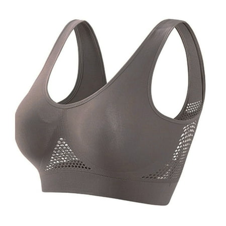 Women Bras Wireless  Comfort Bras for Women  Back Smoothing Bra  Everyday Bras  Sports Bras for Women  Women s Running Fitness Yoga Tank Top Large Sports Vest Without Steel Rims Bronze XL