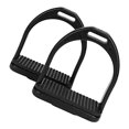 thumbnail image 5 of 2 piezas de altura profesional de cabalgadores de montura de montura conveniente estribos de desgaste resistentes, 5 of 5