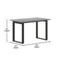 thumbnail image 5 of BizChair Commercial 48x30 Conference Table with 1" Thick Double Sided Laminate Table Top with PVC Edging and Heavy Duty U-Frame Steel Base, Gray Oak, 5 of 11
