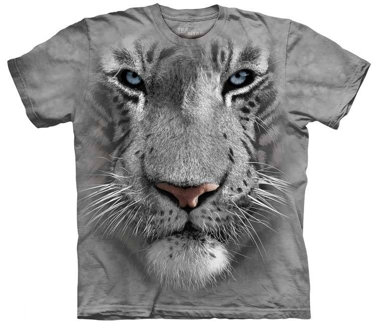 The Mountain 100% Cotton Kids T-Shirt Tee Tiger Face S-M-L Made in USA NWT 