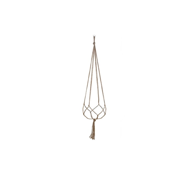 YiJuHui Macrame Plant Hanger Handmade Cotton Rope Hanging Planter Holder with Wood Hook for Indoor Outdoor Home Decor Wall Garden Boho 90cm