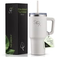 thumbnail image 1 of Vaso térmico SIPX de 887 ml de acero inoxidable blanco, 1 of 7