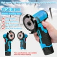 thumbnail image 4 of Electric 19500rpm Electric Grinding Tool Multifunctional Mini Grinder Handheld Cutter For Cutting Polishing Ceramic Tile Wood Stone Steel, 4 of 7