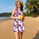 thumbnail image 3 of Fotbe Peonies Vestido de Verano sin Mangas para Mujer – Vestido Midi Línea A, Estilo Camiseta Floral, Vestido Playero Casual y Fluido, 3 of 7