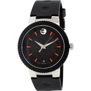 Movado Men's Sport Edge 0606926 Black Rubber Swiss Quartz Fashion Watch