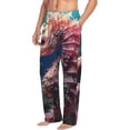 thumbnail image 2 of Daiia Ocean Seahorse Men's Sleep Pant with Pockets and Drawstring,Pajama Pants-X-Large, 2 of 9