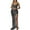 Black, variant on Lovskoo 2024 Women's Sequin Glitter Dress Spaghetti Strap Sleeveless Backless High Side Split Bodycon Maxi Dresses White XL