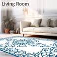 thumbnail image 2 of ODIKA 4x6 Machine Washable Non-Slip Area Rug, Filigree Design with Delicate Tendril Accents Ultra Soft Rug, None, 657282, 2 of 7