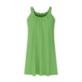 thumbnail image 3 of Robe Courte d'Été pour Femme de Plage - par-Dessus de Bikini, Sans Manches Évasée, Robe T-Shirt Décontractée Mini, Polyester, Tailles P - TTG, 3 of 4