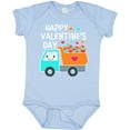 thumbnail image 3 of Inktastic Happy Valentines Day truck hearts Boys or Girls Baby Bodysuit, 3 of 5