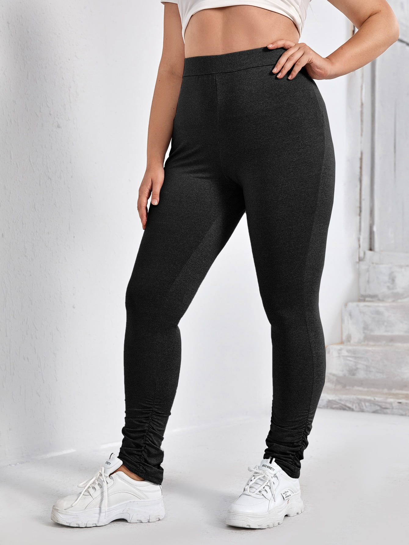 Women's Plus size High Waist Stacked 