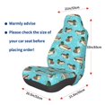 thumbnail image 3 of Wukai Mallard Ducks Swimming In The Lake Full Set Car Seat Covers with Soft Padding Universal Auto Front Seats Protector and Cushion Mat, 3 of 5