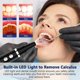 thumbnail image 2 of Removedor de placa para dientes, kit de limpieza de dientes eléctrico con luz LED, limpiador de dientes, removedor de sarro para dientes con 5 modos ajustables y 2 reemplazos H Kuyhfg Sin marca, 2 of 5