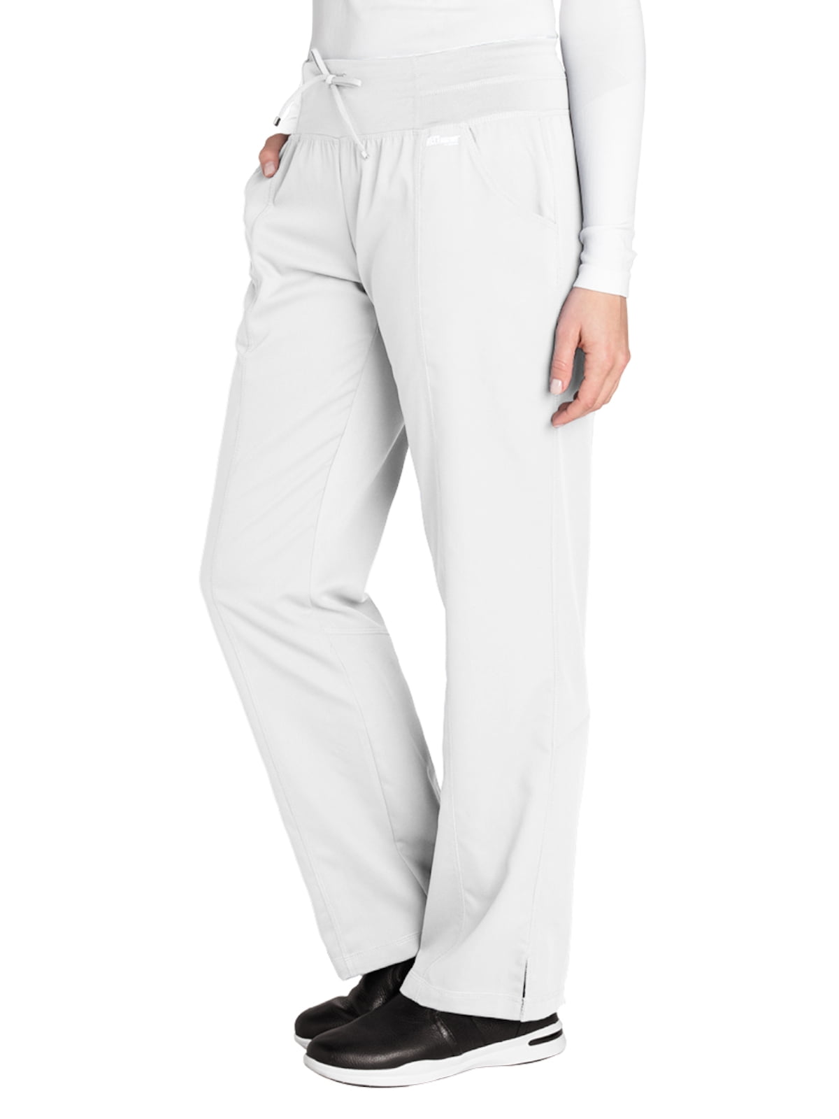 Grey's Anatomy Active 4276 Women's Yoga Scrub Pant White 2XL Petite