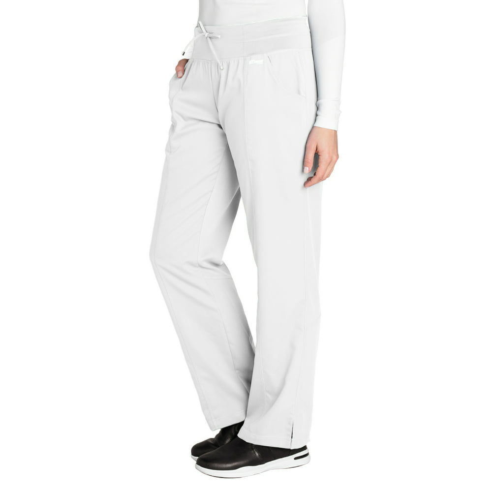 Grey's Anatomy Active 4276 Women's Yoga Scrub Pant White 2XL Petite ...