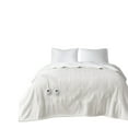 thumbnail image 3 of Serta 77" Polyester Fabric Fleece to Sherpa Heated Electric Blanket in Ivory, 3 of 7