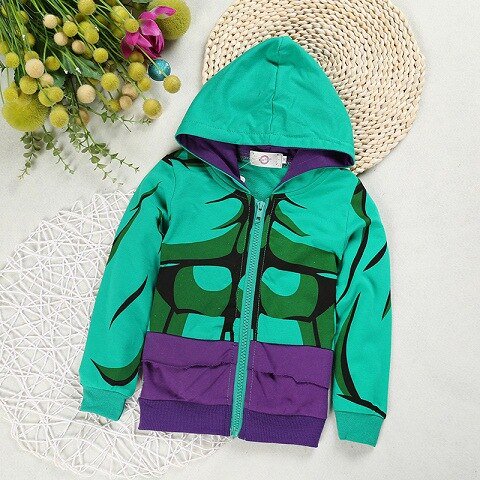 Bebé niño abrigo sudadera superhéroe capitanes suéter dibujos animados Top cremallera Sudadera con capucha niños ropa 4 Gao Jinjia LED