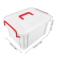 thumbnail image 2 of OULII Medicine Organizer Storage Plastic Multi Travel Use 1Pack, 2 of 8