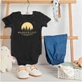 thumbnail image 3 of Night Sky Moon Outdoor Wanderlust Romper Boys or Girls Infant Baby Brisco Brands NB, 3 of 6