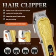 thumbnail image 4 of LQT Hair Clipper for Men, Luxury 3-in-1 Cordless Hair Cutting Kit with Trimmer & Foil Shaver, High-Torque Motor, Stainless Steel Blades, Complete Barber Set for Refined Grooming, 4 of 7
