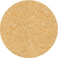 thumbnail image 1 of Ahgly Company Machine Washable Indoor Round Transitional Chrome Gold Yellow Area Rugs, 8' Round, 1 of 7