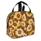 thumbnail image 2 of Easygdp Vintage Wood Grain Sunflower B Bolsa Térmica Premium - Tela Oxford Impermeable, Gran Capacidad, Bolsillo Frontal, Unisex para Trabajo, Escuela, Actividades al Aire Libre y Picnics, 2 of 8