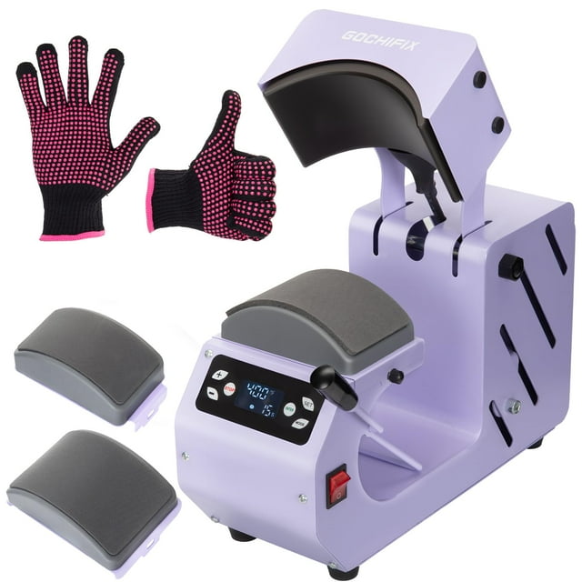Prensa térmica automática GOCHIFIX Control preciso de temperatura/temporizador