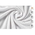 thumbnail image 2 of Casa Platino Bathroom towels 6 Pc Set, 2 White Bath Towels, 2 Hand Towels, 2 Wash Cloths, Ultra Soft & Absorbent Towels - White, 2 of 6