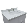 thumbnail image 4 of Bellaterra Home 31" Single vanity in White finish top with White quartz and rectangle sink, 4 of 9