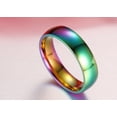 thumbnail image 2 of Stainless Steel Ring Durable Hypoallergenic Wedding Band European and American Design Individually Packed and Customizable Jewelry Gift for Men and Women, 2 of 6