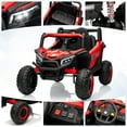 thumbnail image 2 of CazToi 12V Kids Truck with 4WD/2WD Switch Remote Control Spring Suspension & Bluetooth Music for Ages 3-8, 2 of 7
