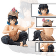 thumbnail image 2 of Inosuke Hashibira Action Figure Eating Rice Balls Series Demon Figures Monster Slayer Ghost Slayer Collection Toys Car Desk Decor, 2 of 8
