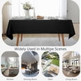 thumbnail image 5 of Table Cloth Rectangle Table 60×84 Inch,Waterproof Tablecloth Wrinkle Free Spill Proof Machine Washable Fabric Linen Table Cloth Table Cover for Dining/Parties/Picnic/Events/Banquets,Black, 5 of 6
