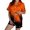 Multicolour, variant on Halloween Silk Pajamas Women’s Fashion Casual Two Piece Pajama Set for Women with Short Sleeve V-Neck and Comfortable Sleepwear Suit XL