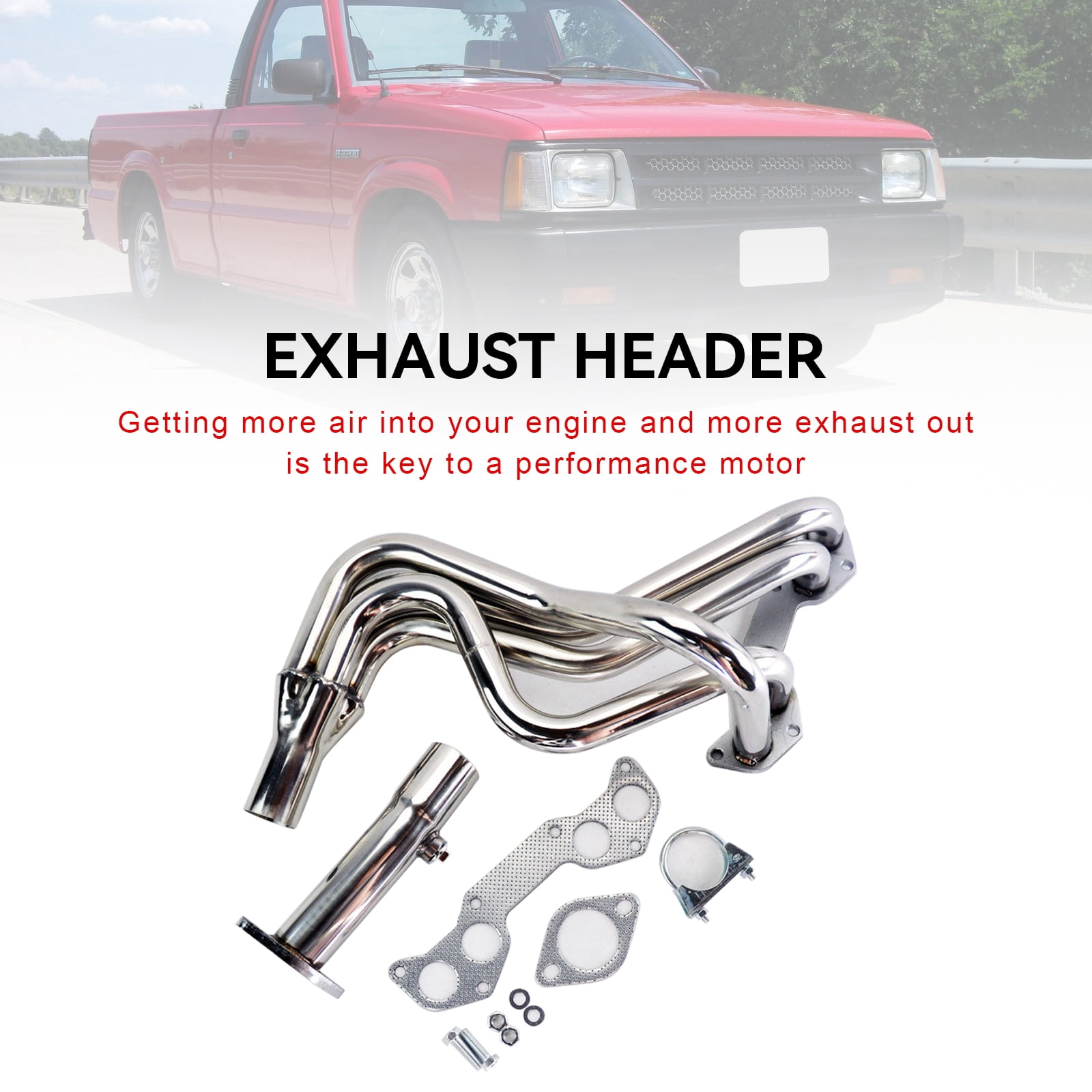 Exhaust Manifold Performance Header Fit for Mazda B2000 B2200 2.0L 2.2L 1986-1993