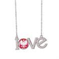 thumbnail image 1 of Pologne eu Emblème national Amour Collier Pendentif Bijoux, 1 of 3