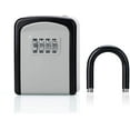 thumbnail image 5 of Key Lock Box, Combination Lock Box with Code for House Key Storage, Combo Door Locker (Black-1pack), 5 of 7