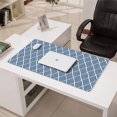 thumbnail image 3 of Long Mouse Pads for Desk,Blue Geometric Striped Pattern Desk Mats on Top Of Desks, Desk Mouse Pad Extra Large with 3mm Non-Slip Base and Stitched Edge for Gaming,Office,Work,Home 31.5"x15.7", 3 of 6