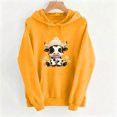thumbnail image 4 of Aimik Women's Cute Cow Graphic Hoodies Sweatshirts Long Sleeve Pullover Tops with Drawstring Pockets Fall Loose Comfy Hoodied Tops, 4 of 6