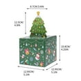 thumbnail image 3 of Christmas Surprise Gift Box Christmas Money Boxes for Gift Cash Pull, DIY Fun Cash Box for Women Men Girls Boys (Green), 3 of 5