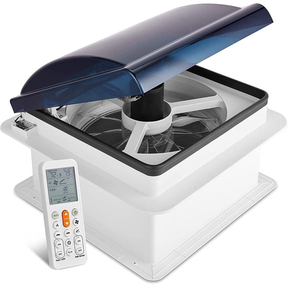 Hike Crew 14" RV Vent Fan, Adjustable, with Remote Control, 1-Piece