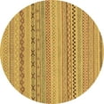 thumbnail image 1 of Ahgly Company Indoor Round Solid Brown Modern Area Rugs, 5' Round, 1 of 4