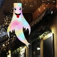 thumbnail image 4 of JWshufel Halloween Decorations Outdoor Ghost Windsocks with Led Lights for Spooky Yard and Porch Decor Reusable and Weather Resistant Halloween Party Supplies 39.4x19.7in White, 4 of 6