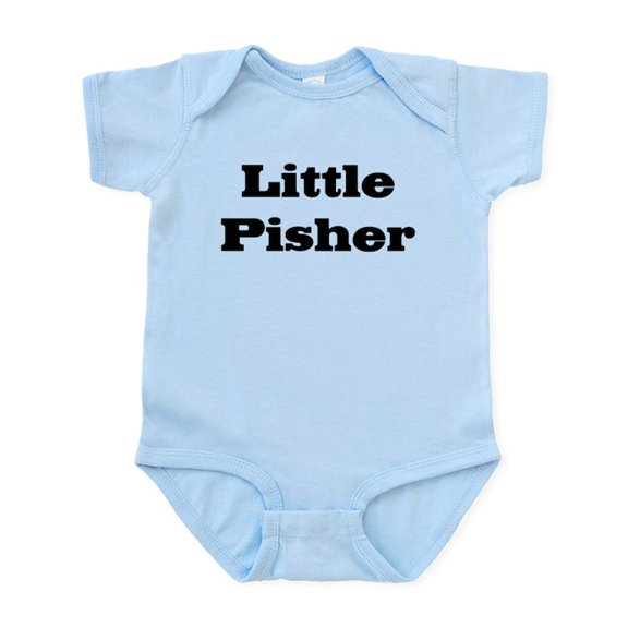 CafePress - Little Pisher Infant Bodysuit - Baby Light Bodysuit, Size Newborn - 24 Months