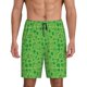 thumbnail image 1 of Balery St Patrick's Day Pantalones cortos de pijama de punto de algodón para hombre con cinturilla y bolsillos-3X-Large, 1 of 6