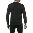 thumbnail image 2 of 3 Pack Pro Club Men's Heavyweight Cotton Long Sleeve Crew Neck T-Shirt - Black - Medium, 2 of 4