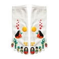 thumbnail image 1 of INSPIRE CHIC Women's 2 Pack Japanese Cartoon Print Toe Socks, 1 of 2